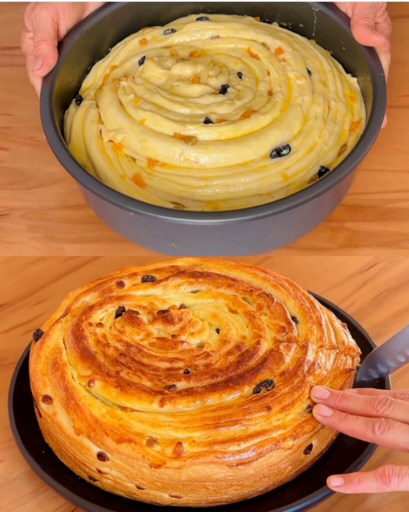 Soft and Aromatic Sweet Dough Cake