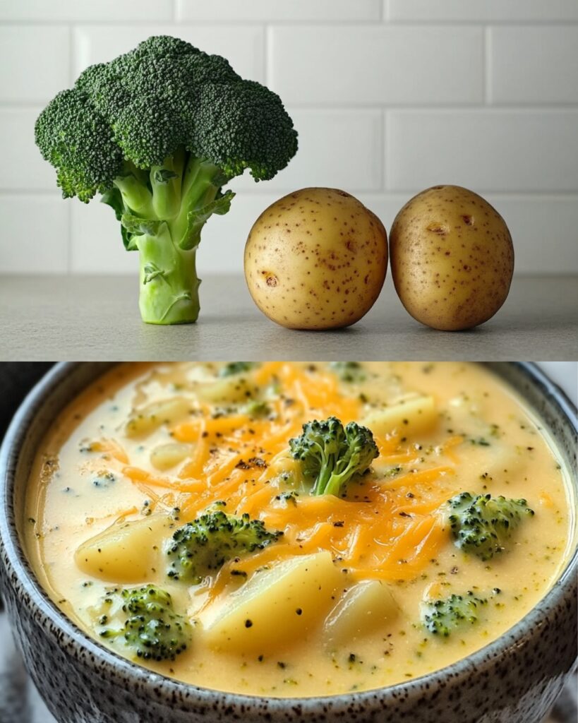 Creamy Broccoli Cheddar Potato Soup