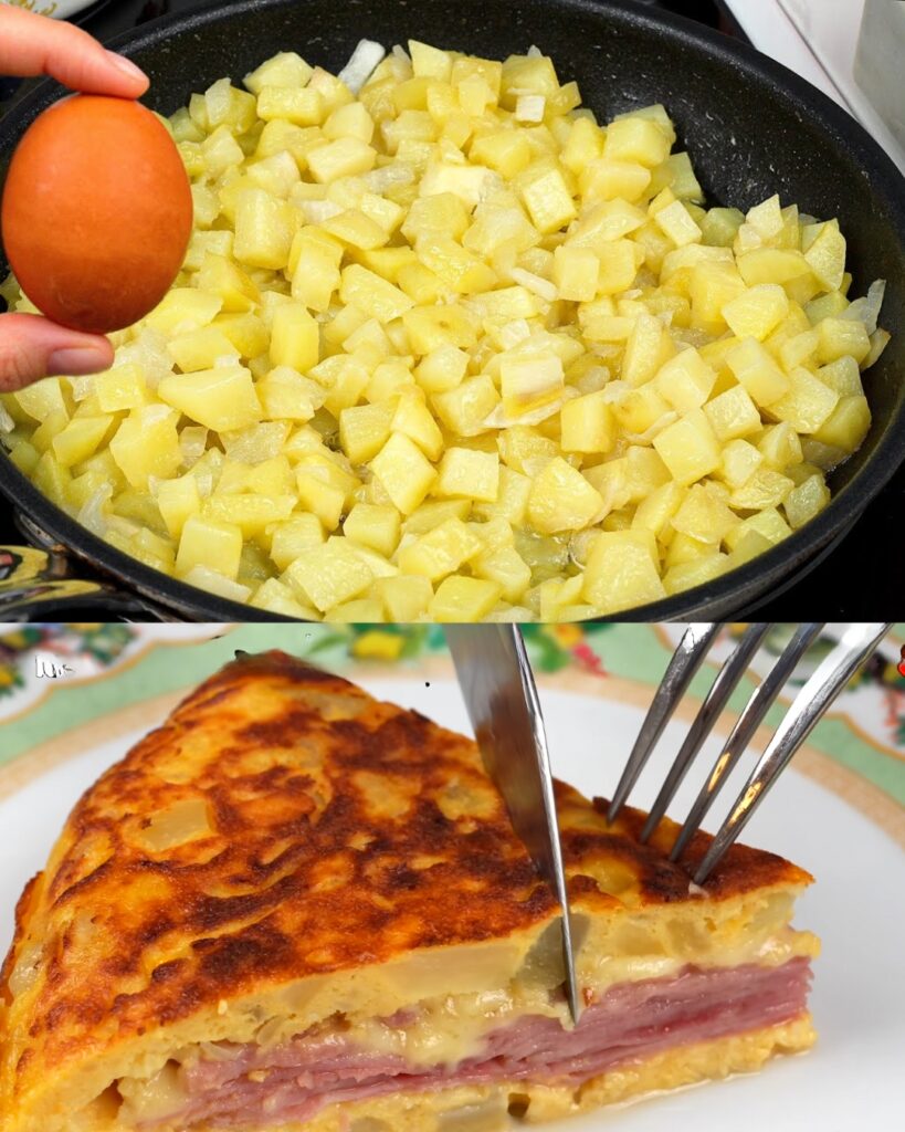 Cheesy Ham and Egg Skillet Potatoes