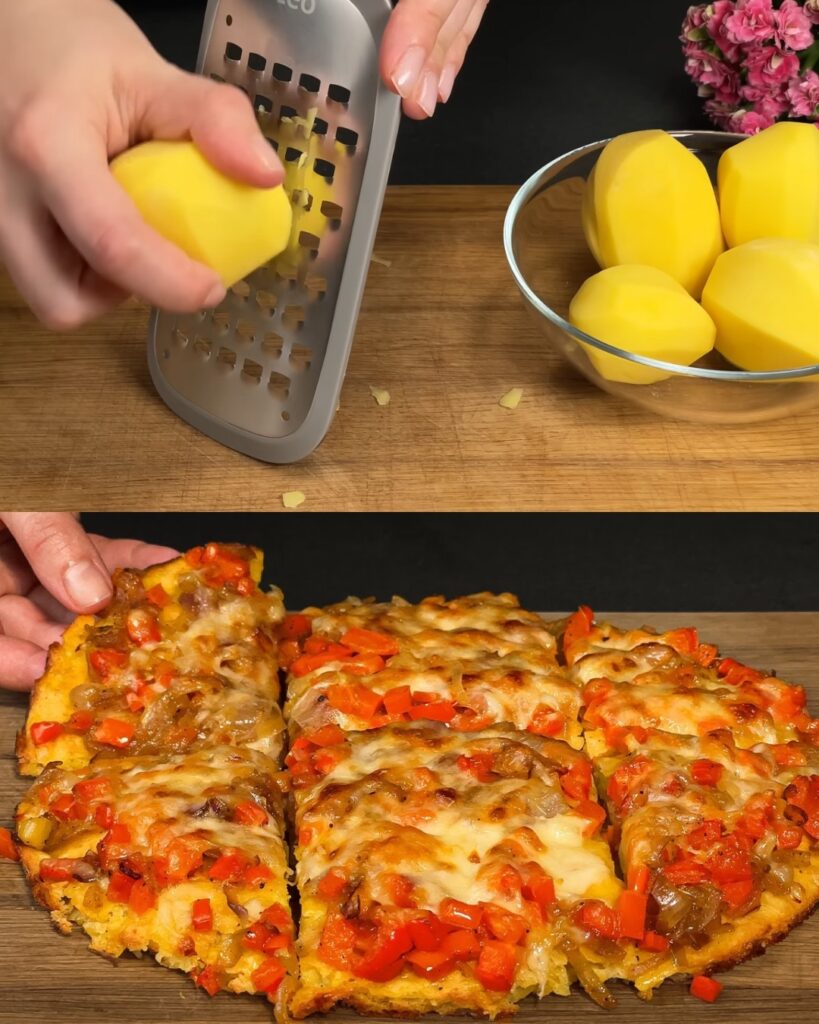 Potato, Mozzarella, and Red Pepper Casserole