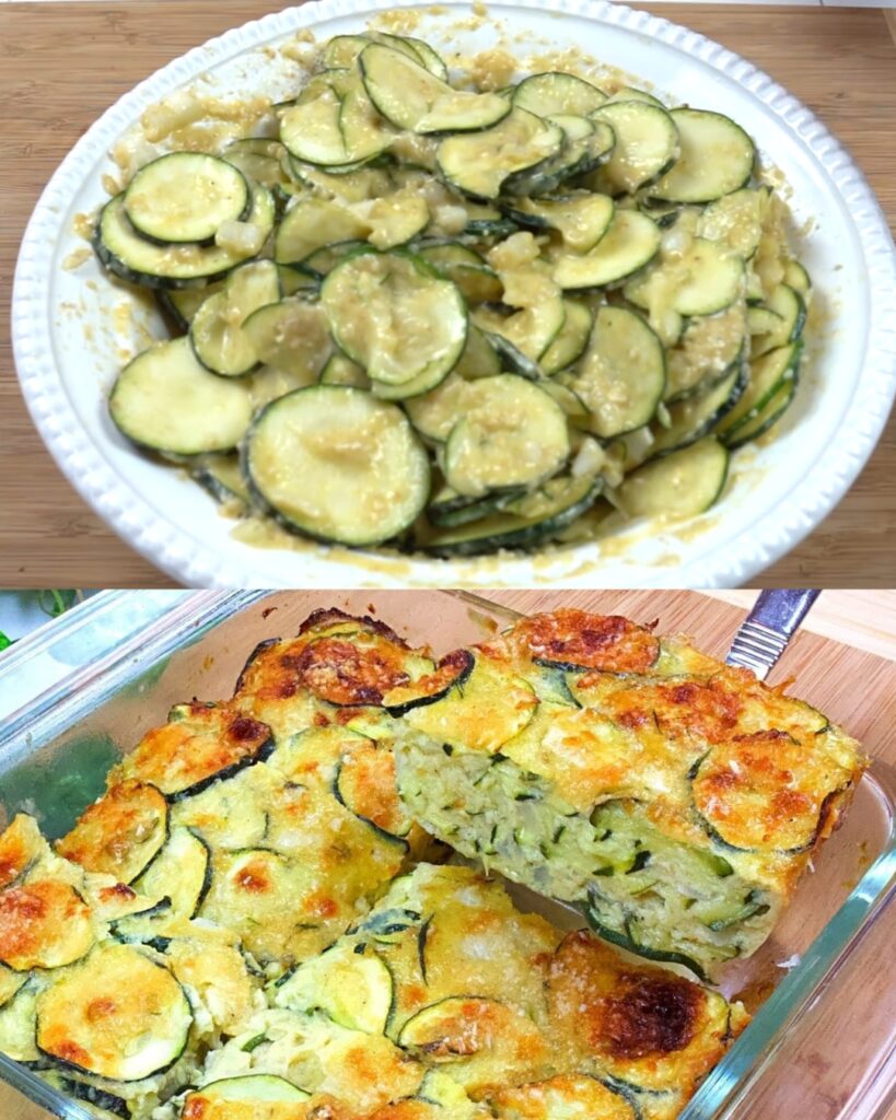 Easy and Delicious Zucchini Casserole – A Cheesy, Golden-Baked Delight