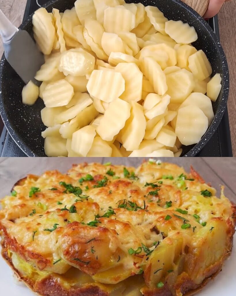 Cheesy Potato and Ham Casserole – A Hearty and Flavorful Dinner