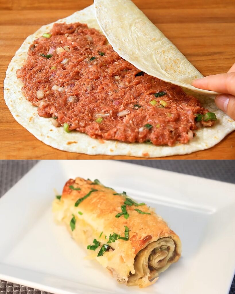 Cheesy Beef and Egg Breakfast Quesadillas finished dish