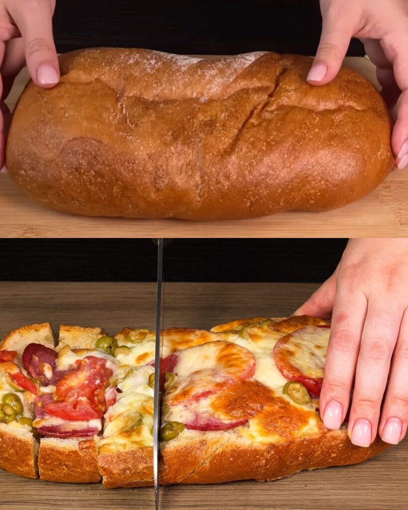 Cheesy Baked Salami and Egg Bread Casserole finished dish