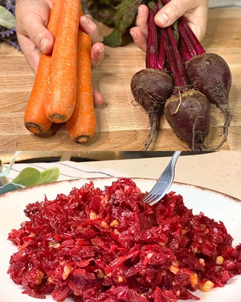 Sautéed Beetroot and Carrot Medley with Walnuts