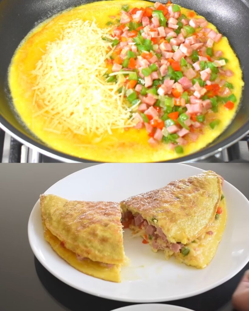 Ham and Veggie Omelette Recipe
