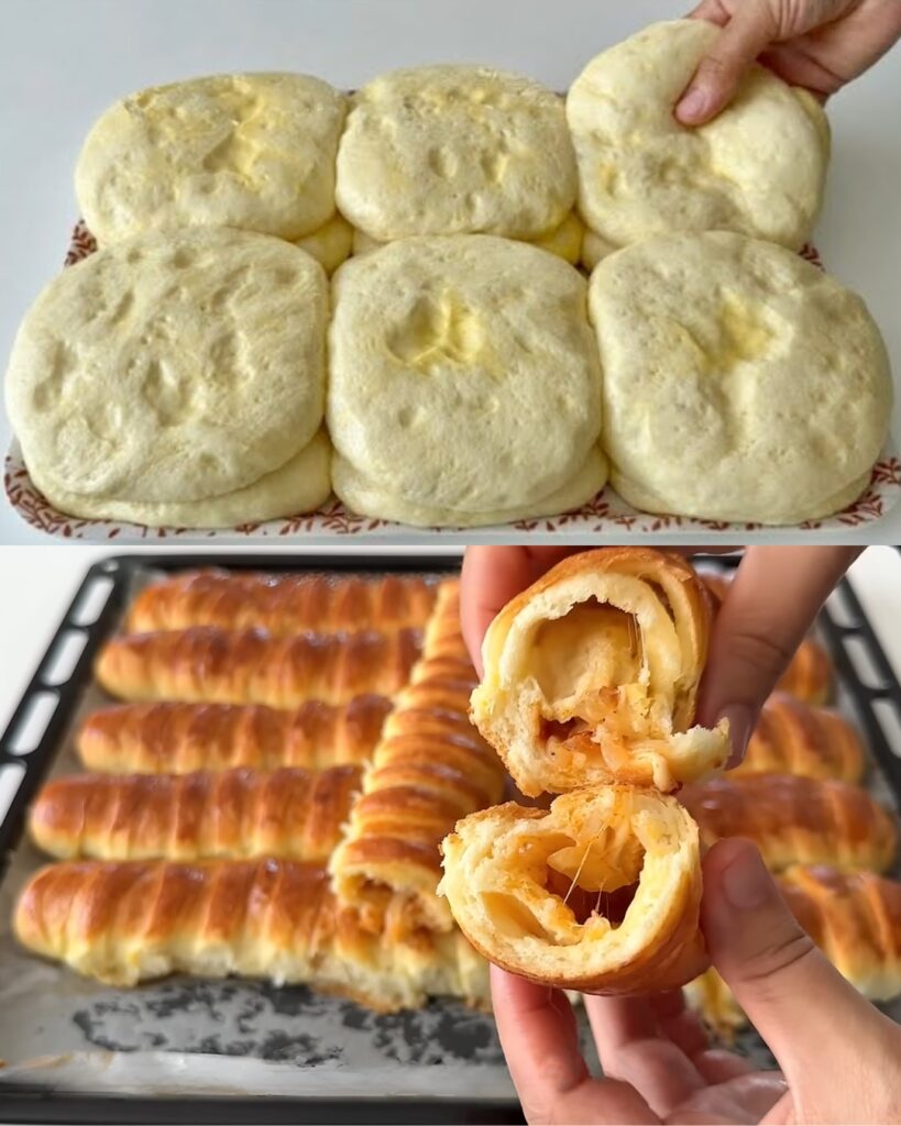 Cheddar and Onion Stuffed Rolls