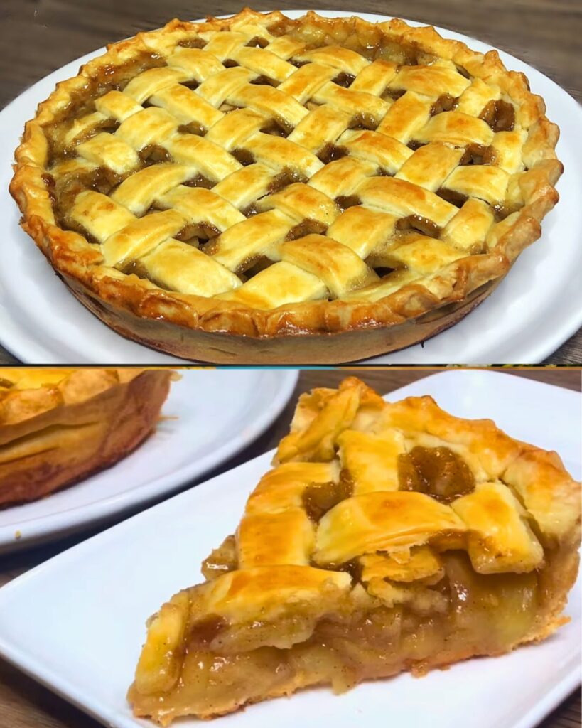 Golden Apple Pie with a Flaky, Buttery Crust