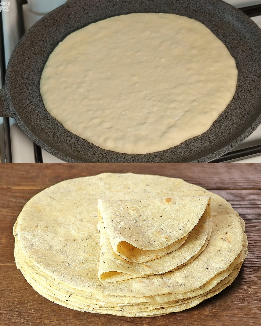 Homemade Basil-Infused Pita Bread