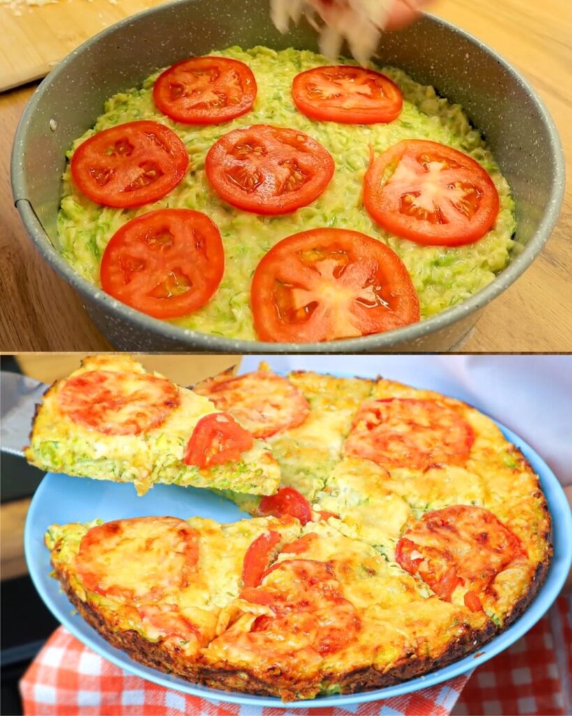 Cheesy Zucchini Bake finished dish