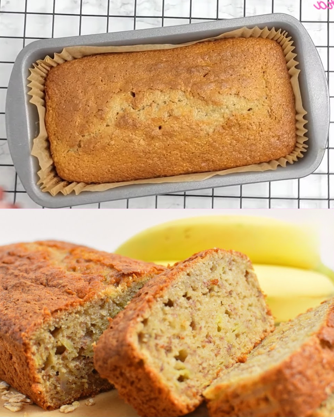 Healthy Banana Oat Bread