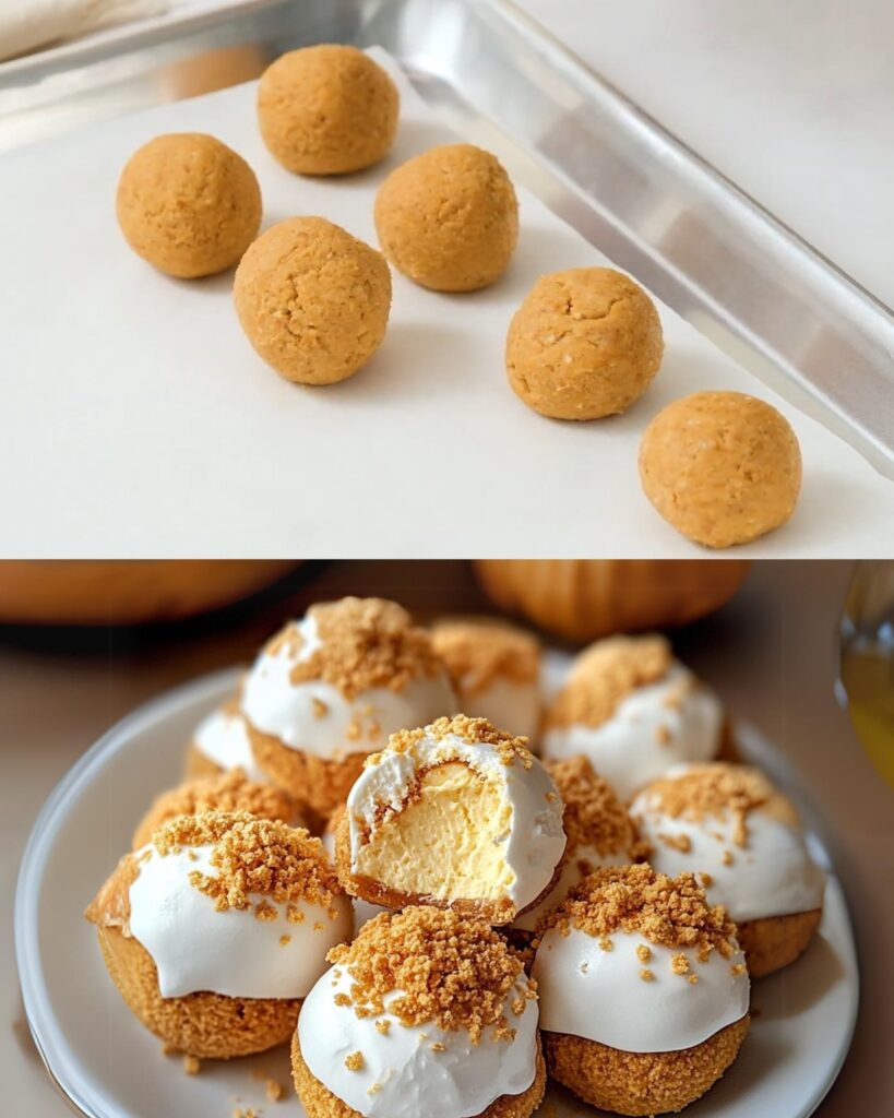 Pumpkin Cheesecake Bites