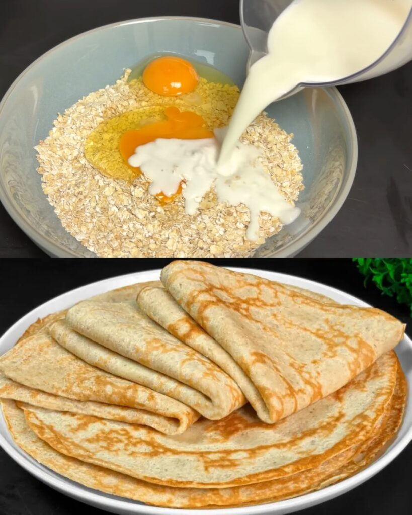Fluffy Oatmeal Pancakes