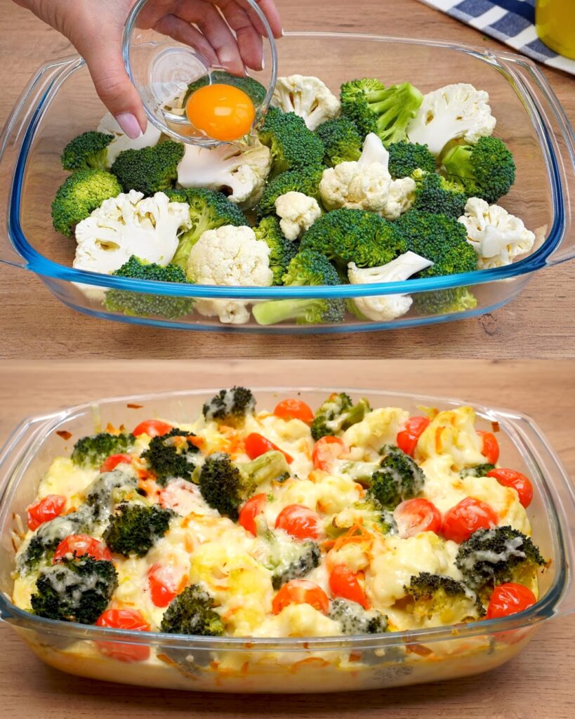 Creamy Cauliflower and Broccoli Casserole