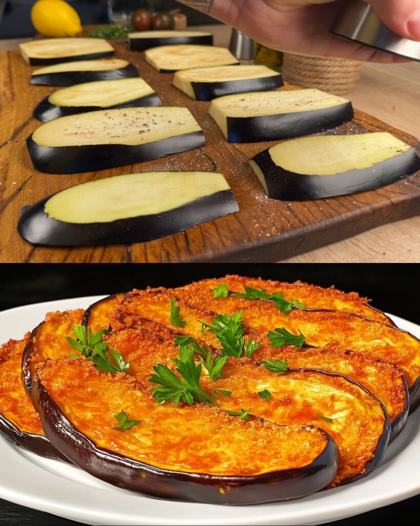Crispy Eggplant and Cucumber Fritters finished dish