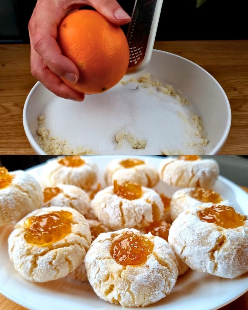 Soft Almond and Orange Cookies finished dish