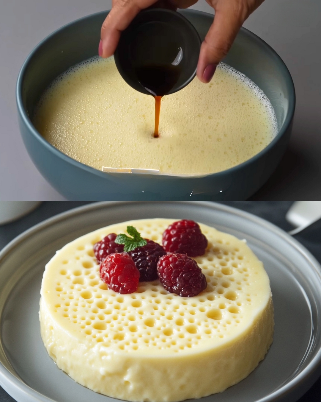 Steamed Vanilla Custard Recipe