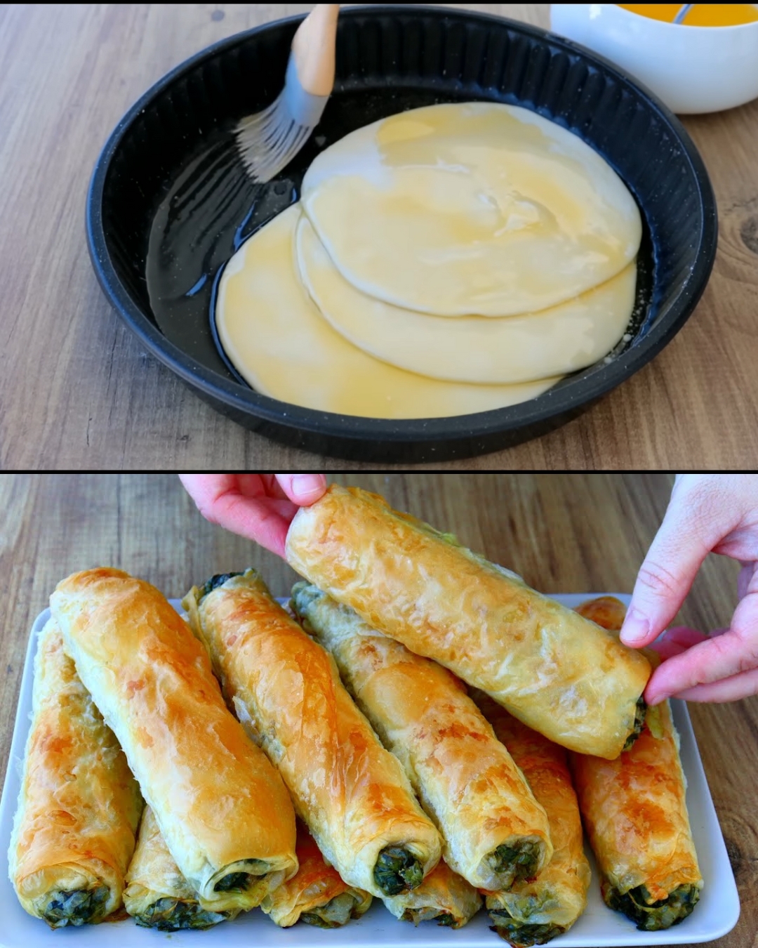 Spinach and Onion Pastries (Börek-style)