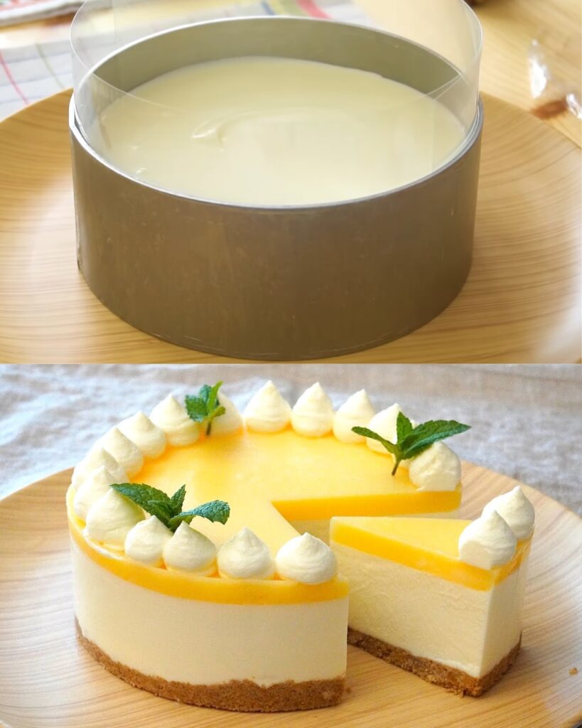 Lemon Cheesecake with Mascarpone Cream