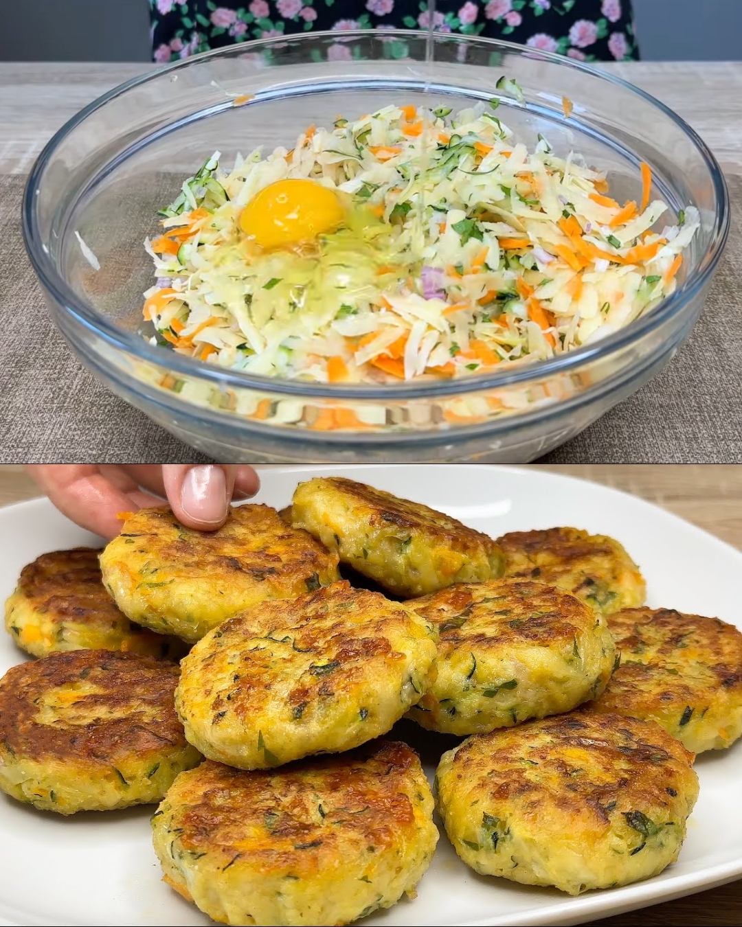 Vegetable Fritters with Cheese