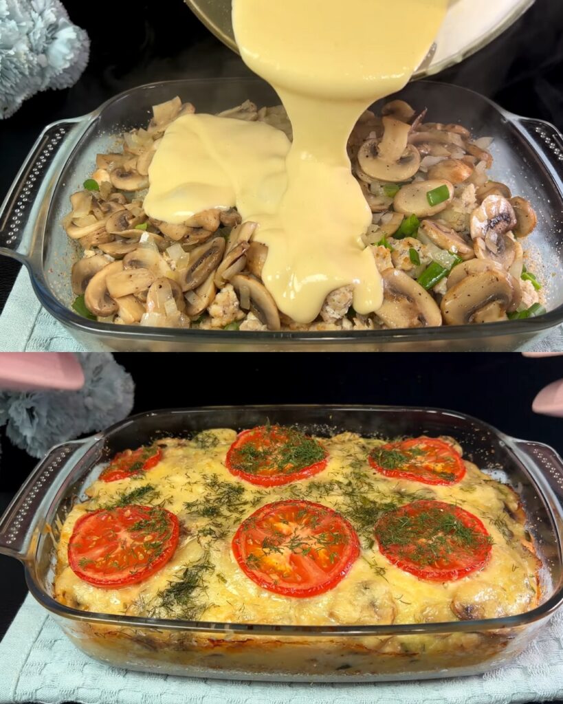 Cheesy Minced Meat Casserole