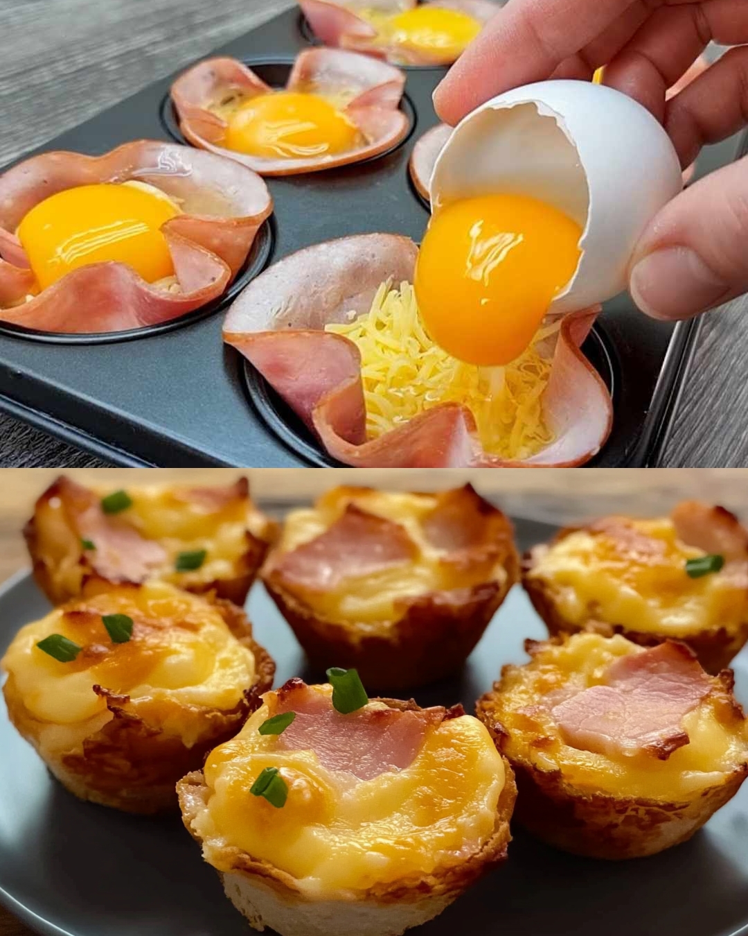 Ham and Cheese Egg Cups Recipe