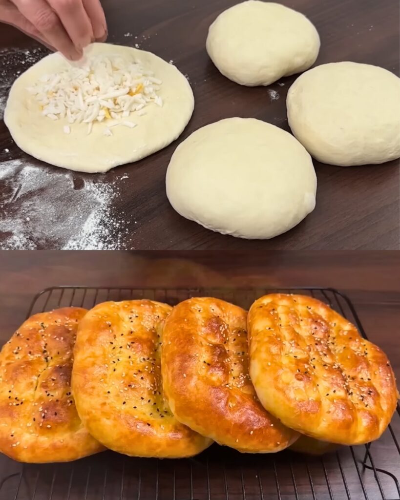 Cheese-Stuffed Bread finished dish