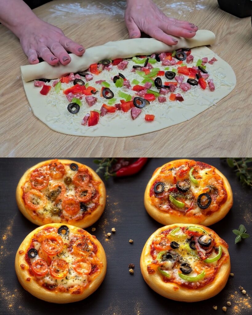 Savory Cheese and Topping Rolls