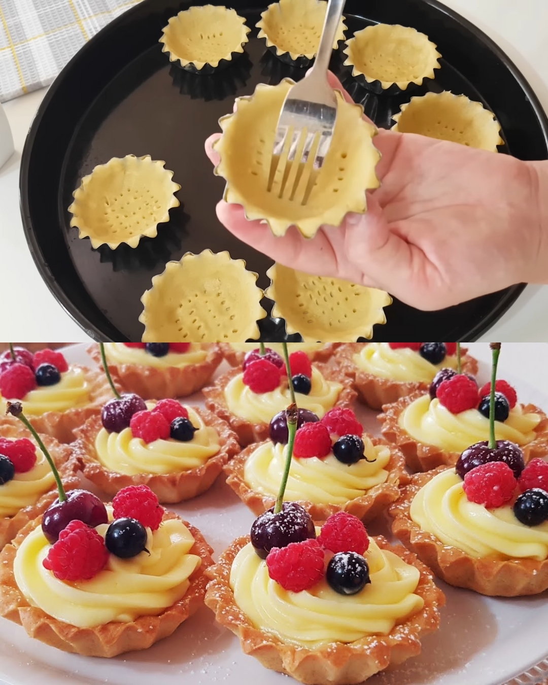 Mini Custard Cream Tarts: A Sweet and Delicate Treat