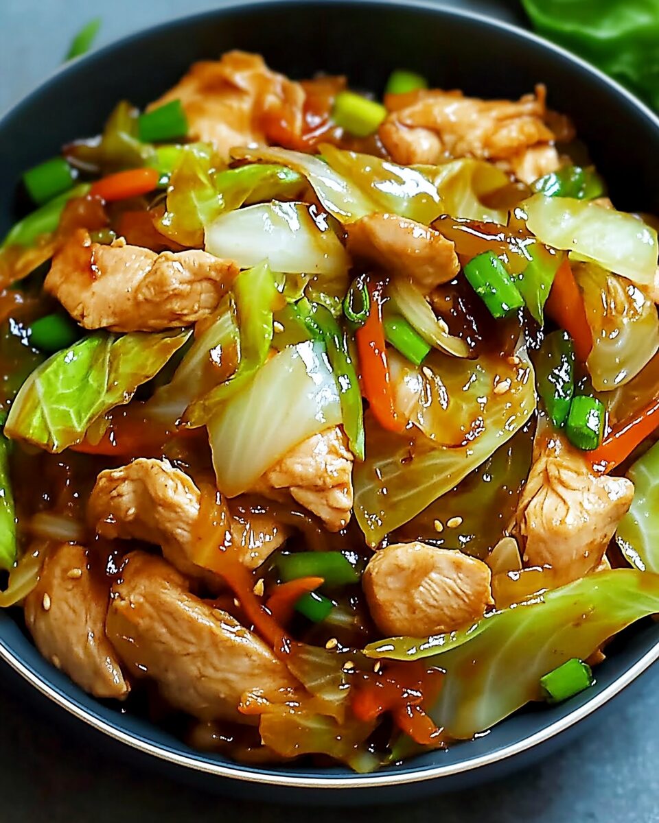 Savory Chicken and Cabbage Stir-Fry