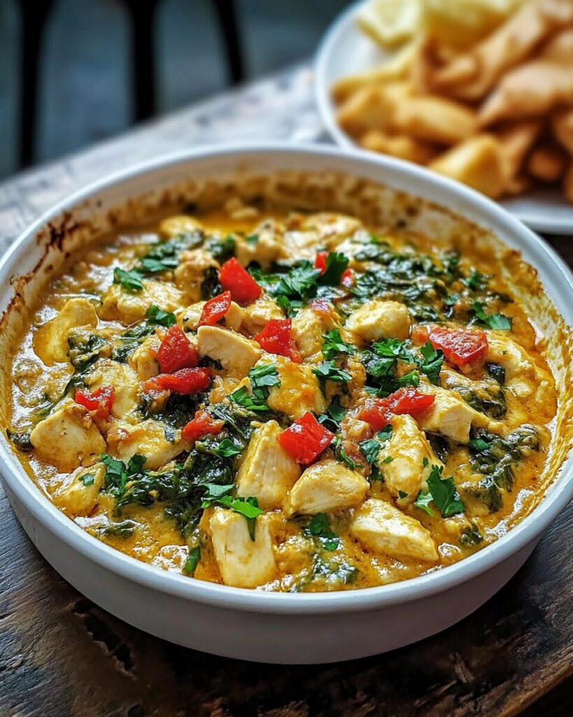 Spinach and Artichoke Dip finished dish