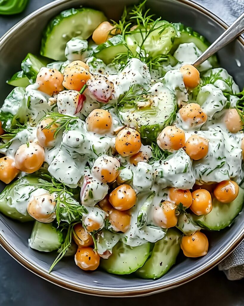 Tzatziki Chickpea Salad