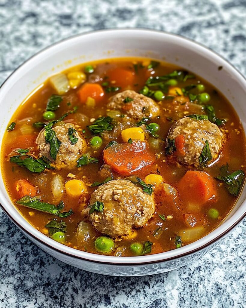 Albondigas Soup finished dish