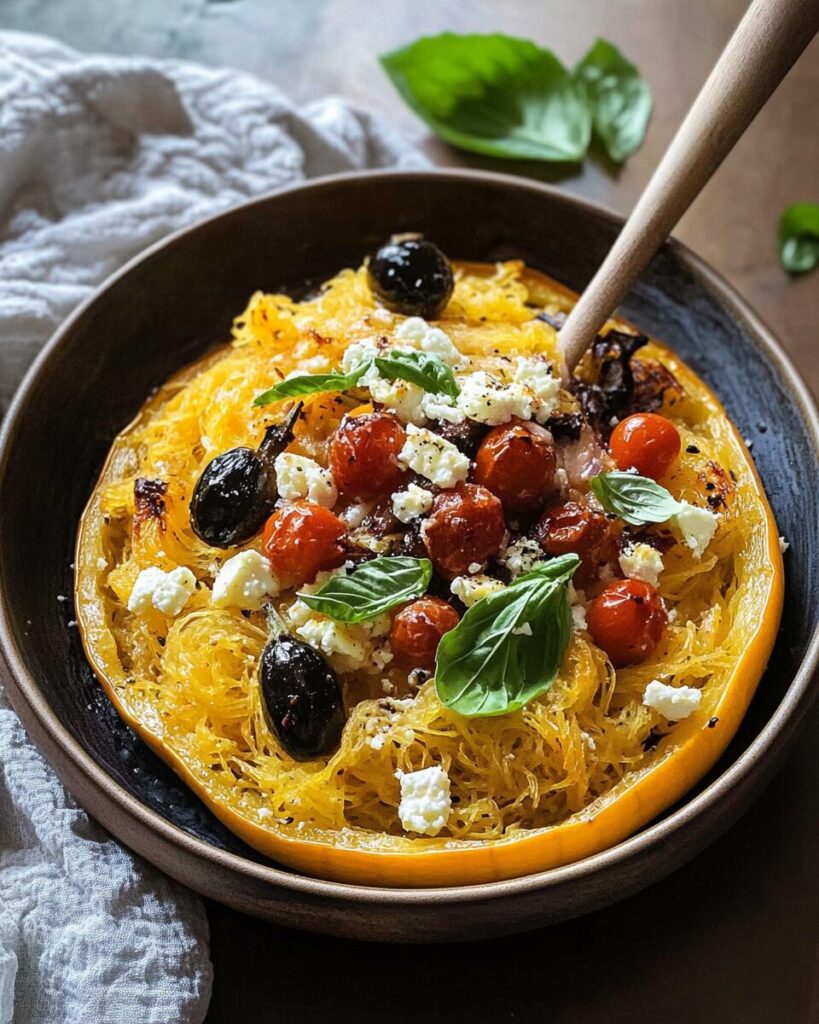 Baked Feta Spaghetti Squash