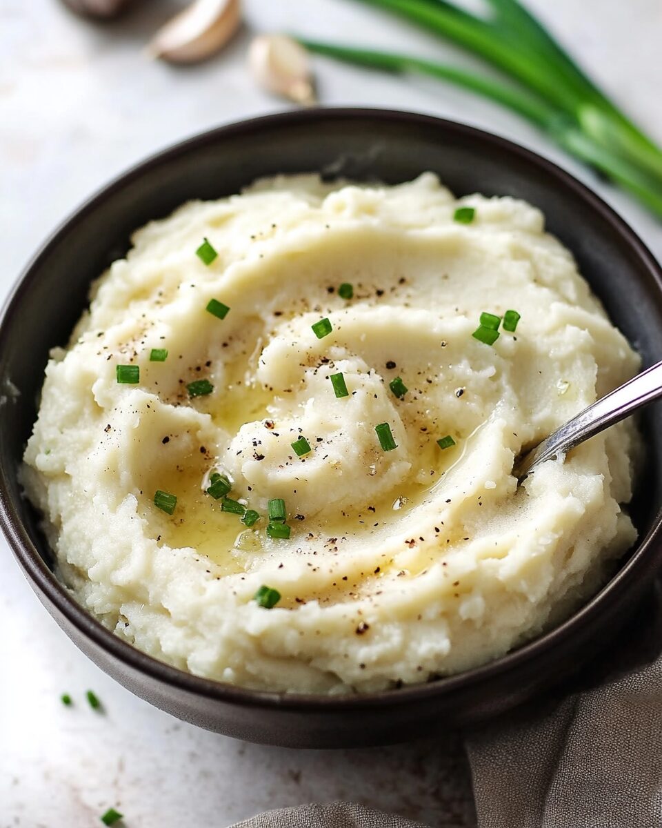Creamy Garlic Mashed Cauliflower