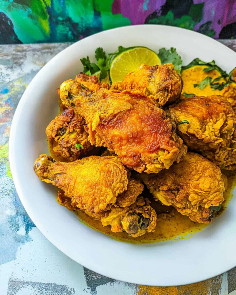 Extra Crispy Curry Fried Chicken
