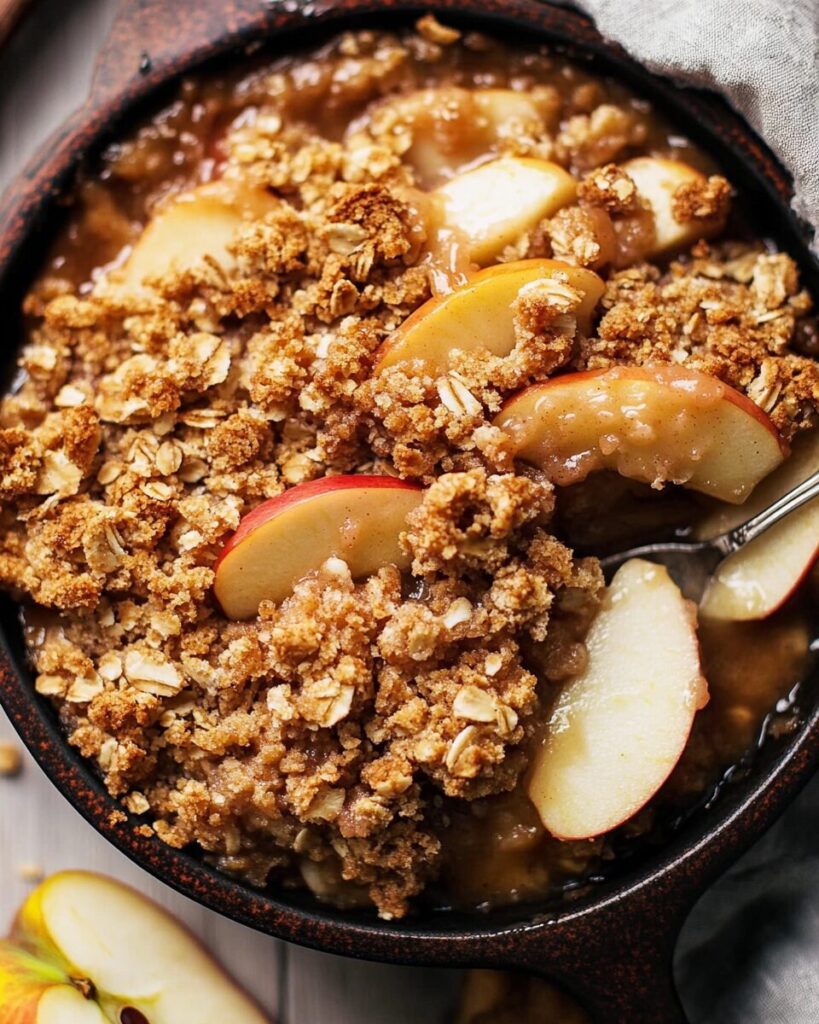 Gluten-Free Apple Crisp finished dish