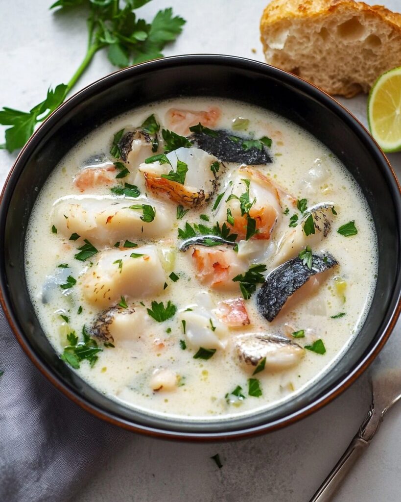 Irish Fish Chowder finished dish