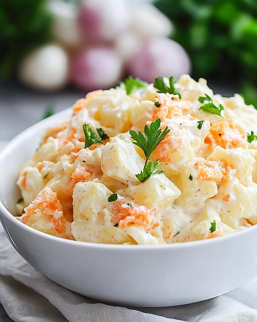 Three Potato Salad finished dish