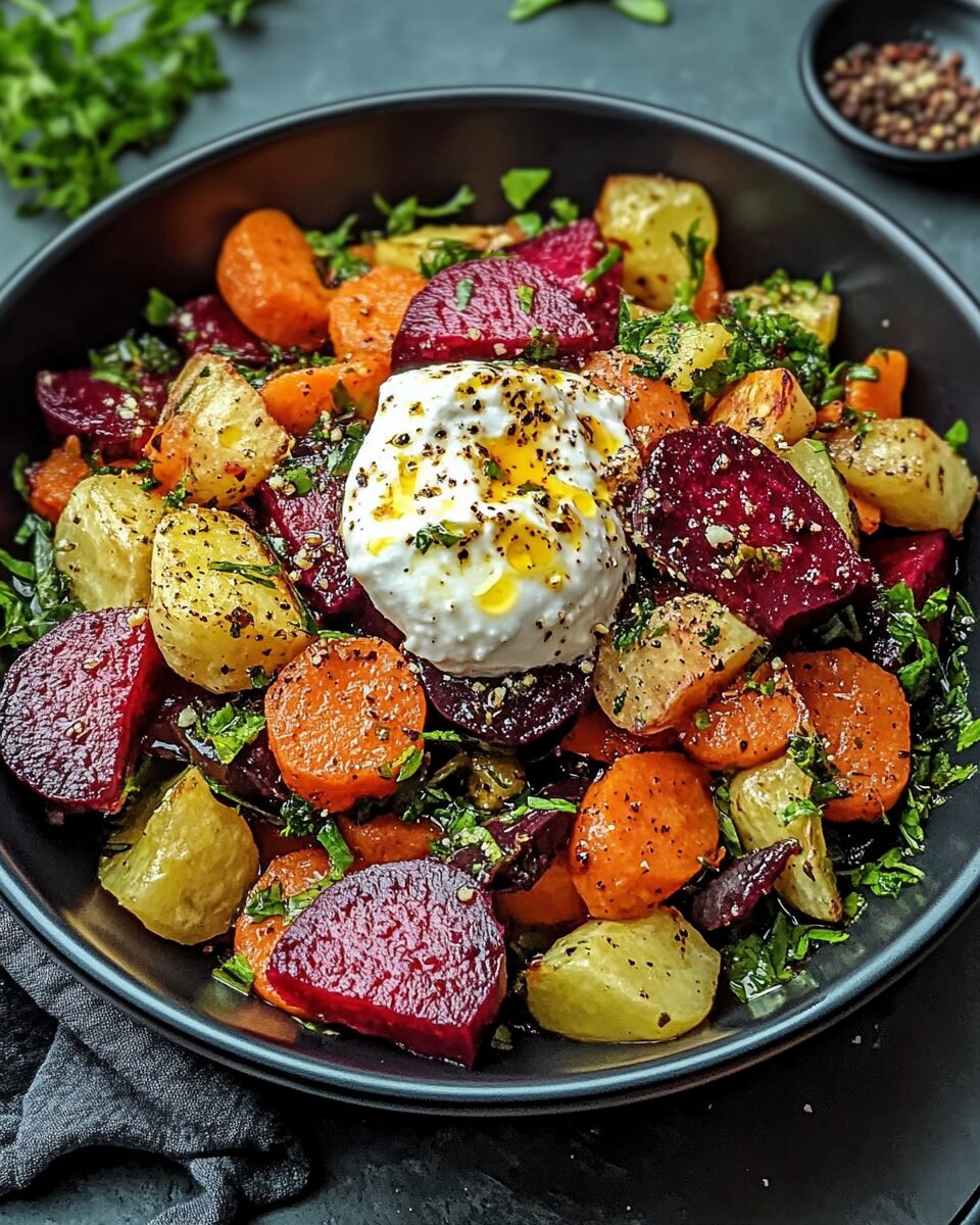 Roasted Beets & Carrots Salad