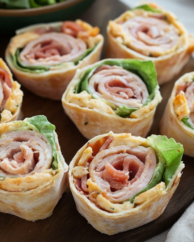 Ham & Turkey Club Pinwheels