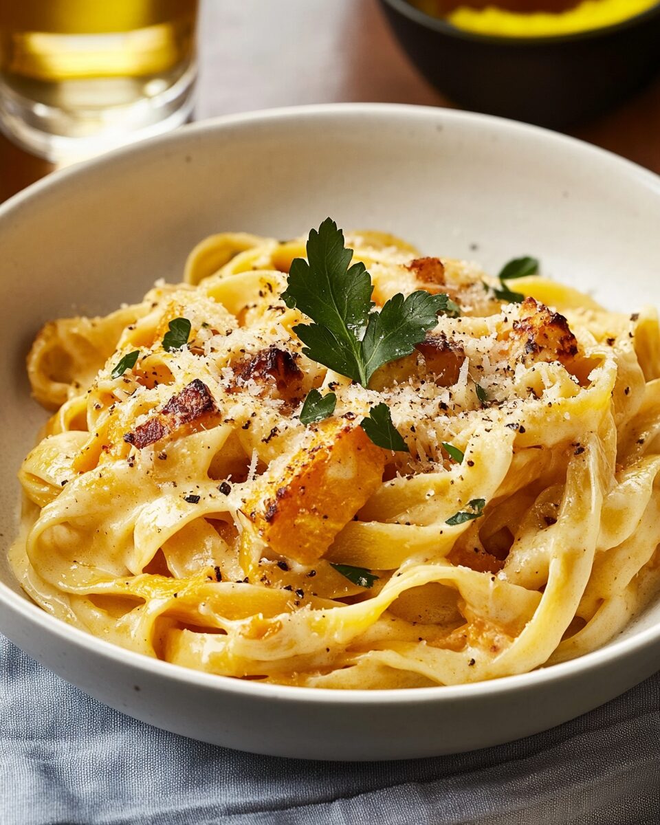 Butternut Squash Fettuccine Alfredo
