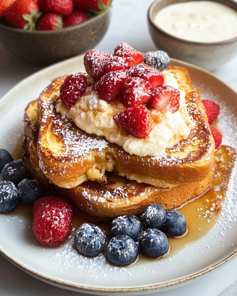 Brioche French Toast finished dish