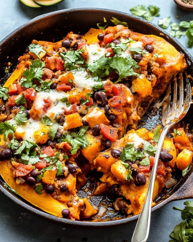 Butternut Squash and Black Bean finished dish