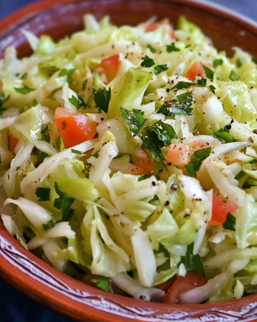 Middle Eastern Style Cabbage Salad