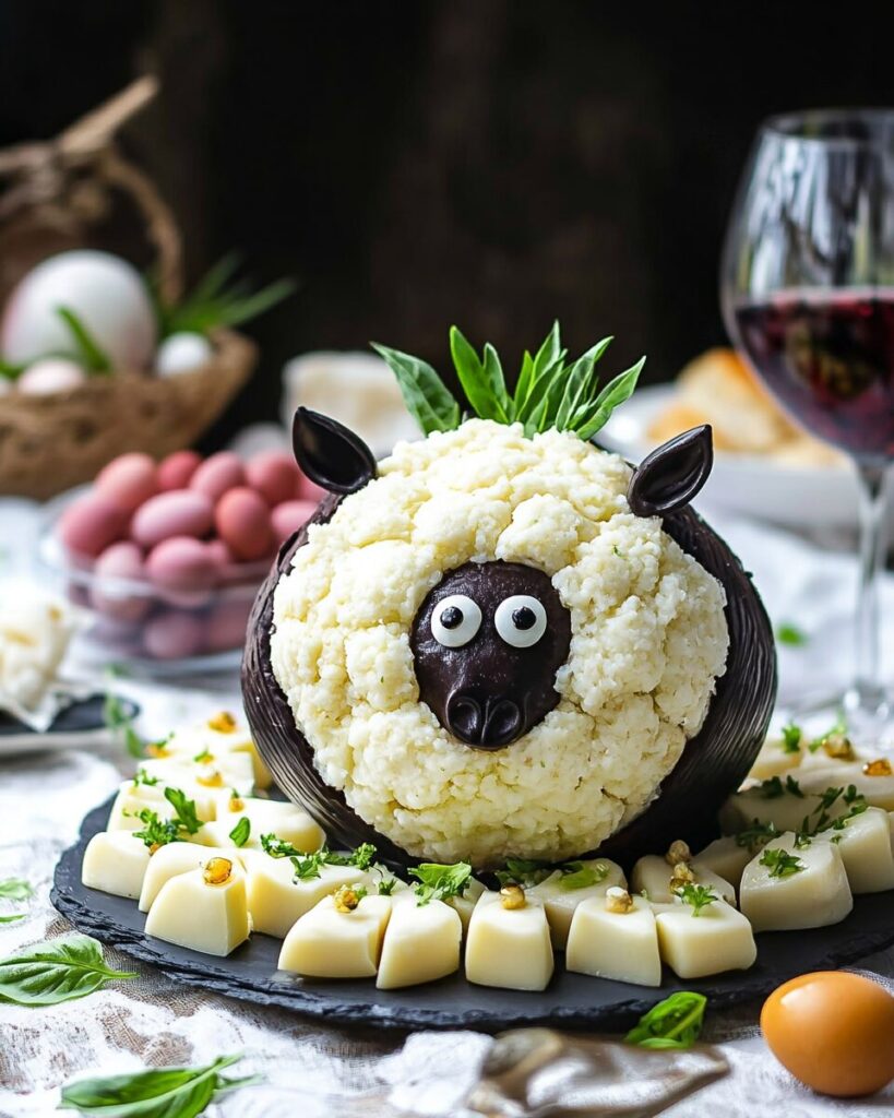 Easter Lamb Cheese Ball