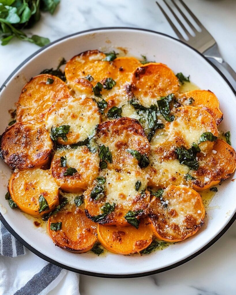 Butter Parmesan Butternut Squash