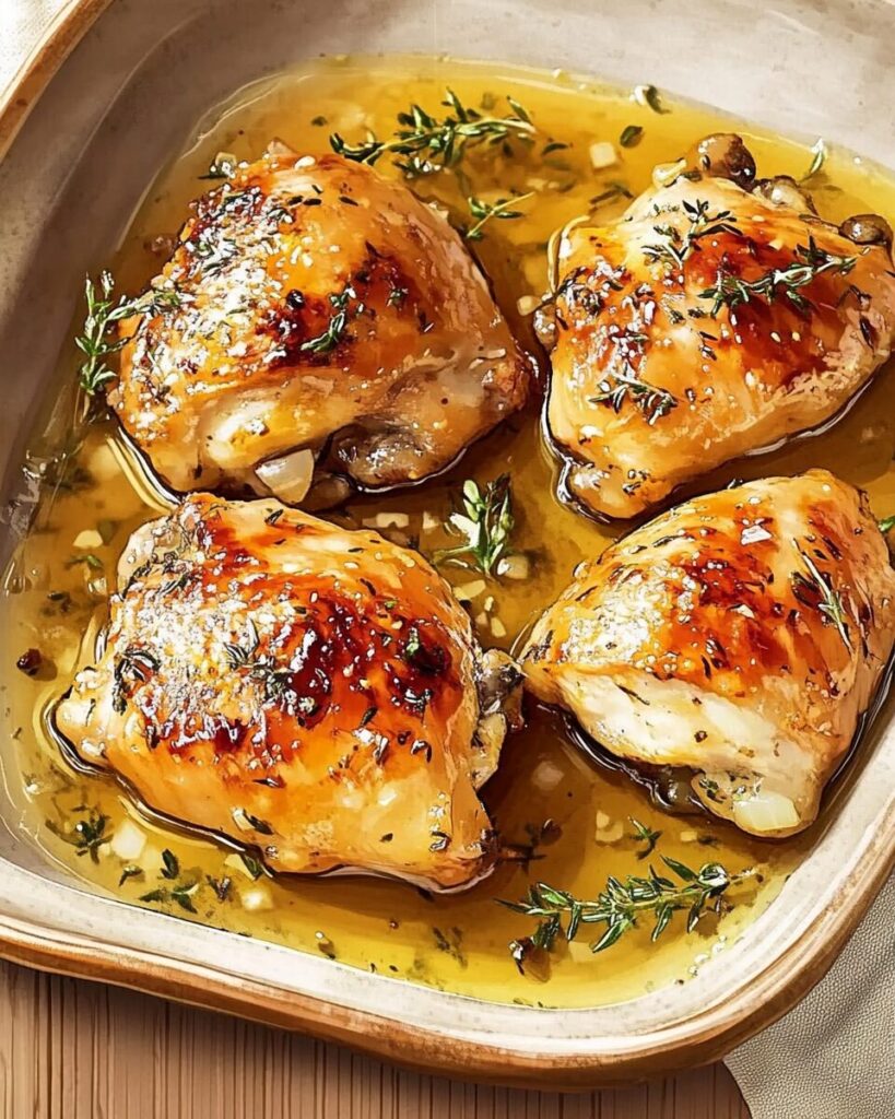 Honey Mustard Glazed Chicken finished dish