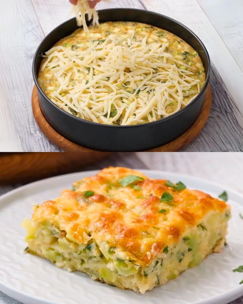 Zucchini and Cheddar Cheese Bake Recipe