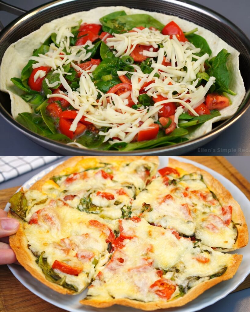 Spinach and Egg Tortilla Bake